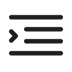 Text Continuous SVG Icon